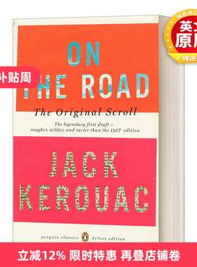 英文原版小说 On the Road The Original Scroll 在路上 企鹅经典豪华毛边版 Jack Kerouac 英文版 进口英语原版书籍