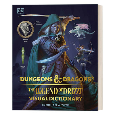 英文原版 Dungeons & Dragons The Legend of Drizzt Visual Dictionary 龙与地下城 崔斯特传奇 视觉词典 英文版 进口英语原版书