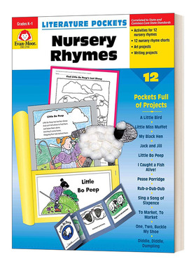 英文原版 Literature Pockets Nursery Rhymes Grade K-1 口袋文学系列 童谣精选 幼儿园大班到一年级 英文版 进口英语原版书籍