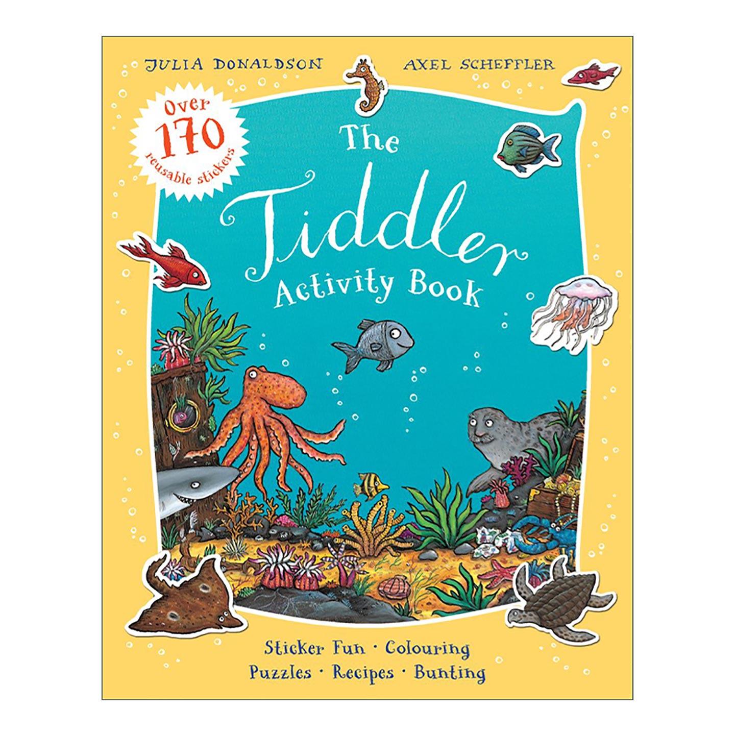 英文原版 Tiddler Activity Book 小鱼儿说故事 超170张贴纸 朱莉娅·唐纳森 英文版 进口英语原版书籍