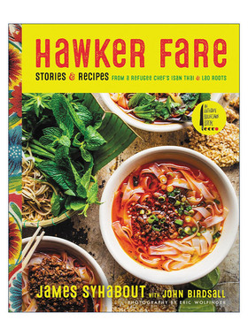 英文原版 Hawker Fare 米其林餐厅食谱 泰国伊讪地区 精装 James Syhabout 英文版 进口英语原版书籍