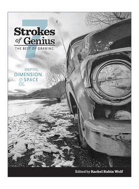 英文原版 Strokes of Genius 7 Depth Dimension and Space 写实绘画全解析 深度 维度和空间 绘画技巧指南 雷切尔·鲁宾·沃尔夫