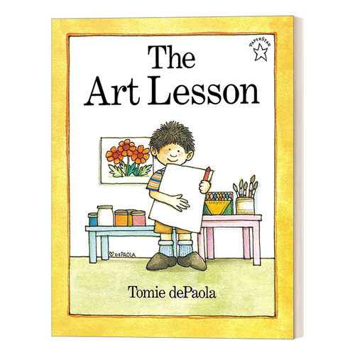 英文原版绘本 The Art Lesson Paperstar Book 艺术课 3-7岁儿童艺术主题绘本 凯迪克奖得主Tomie Depaola 英文版 进口英语原版书