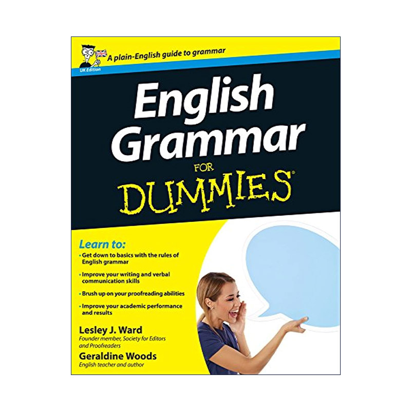 英文原版 English Grammar for Dummies 英语语法入门 达人迷 英文版 进口英语原版书籍