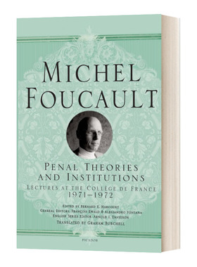 英文原版 Penal Theories And Institutions 刑罚理论和制度 法兰西学院演讲系列13 英文版 进口英语原版书籍