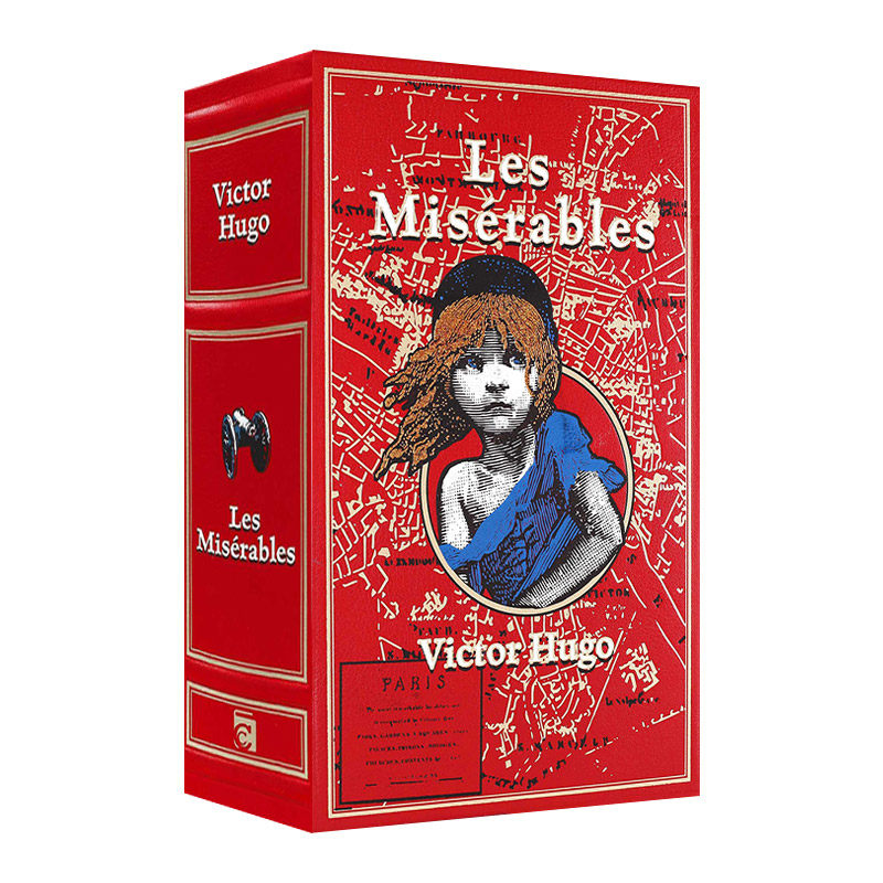 英文原版小说 Les Misérables 悲惨世界 Leather Bound Classics 经典皮革精装 Victor Hugo 英文版 进口英语原版书籍