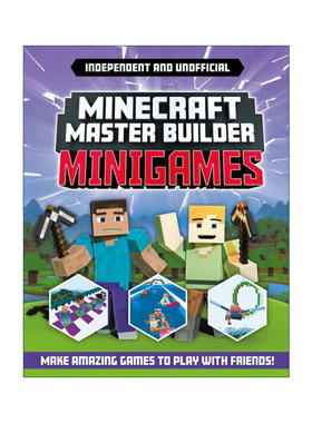 英文原版 Minecraft Master Builder Minigames 我的世界建造大师 迷你游戏 非官方构建指南 英文版 进口英语原版书籍