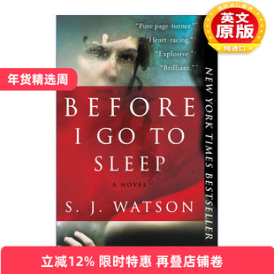 英文原版 Before I Go to Sleep 别相信任何人 在我入睡前 S.J.沃森 英文版 进口英语原版书籍