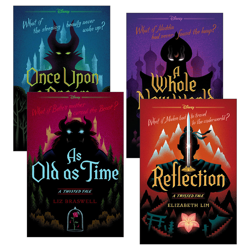 英文原版 A Twisted Tale 迪士尼扭曲故事系列4册 像时间一样古老 沉睡魔咒 花木兰 英文版 进口英语原版书籍