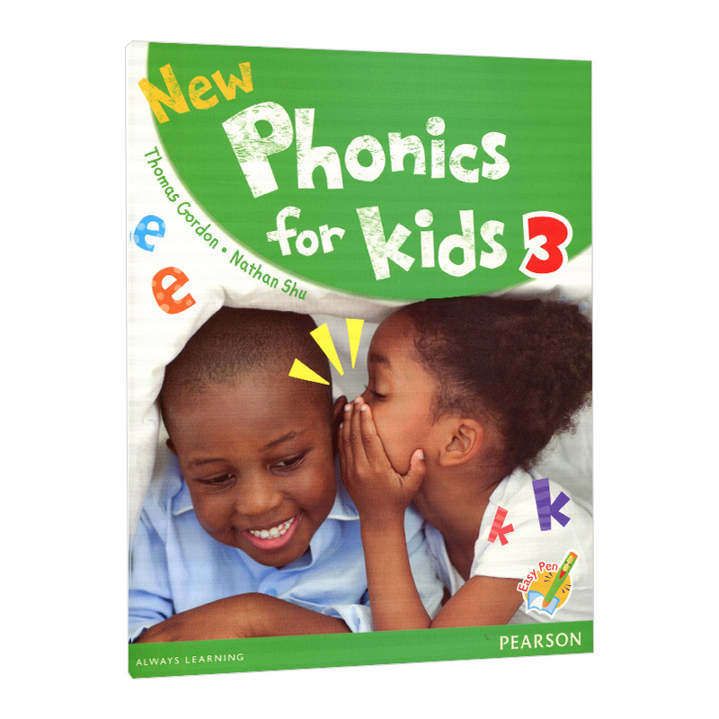 香港朗文幼儿英语自然拼读教材3级别 英文原版 New Phonics for kids 3 亲子幼儿小班教材 可搭配培生易学笔 点读笔儿童全英语书