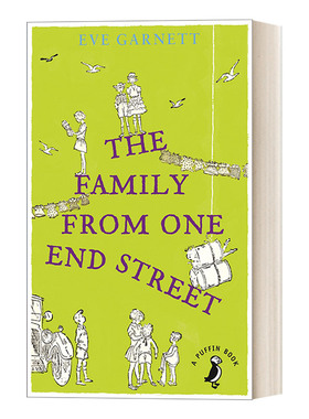英文原版 The Family from One End Street 小街上的一大家子 和他们一人一个历险故事 加尼特经典故事 Puffin儿童经典系列 进口书