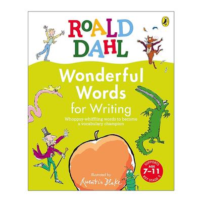 英文原版 Roald Dahl Wonderful Words for Writing 罗尔德?达尔写作妙词 儿童词汇活动手册 精装 英文版 进口英语原版书籍