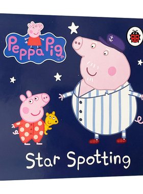 英文原版 Star Spotting 小猪佩奇数字认知纸板书 看星星 英文版 进口英语原版书籍
