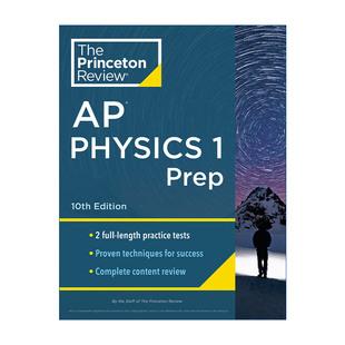 Physics 10th Princeton 英文版 书籍 英文原版 2024 Review 普林斯顿评论AP物理1 Edition Prep 进口英语原版 第10版