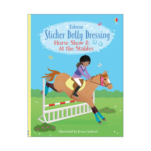 英文原版 Sticker Dolly Dressing Horse Show & At the Stables 多莉贴纸 马秀 英文版 进口英语原版书籍