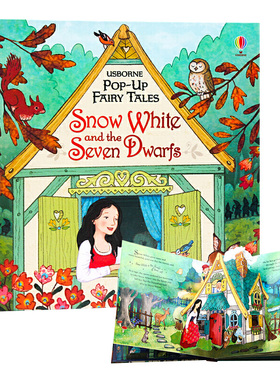 白雪公主和七个小矮人 英文原版 Snow White And The Seven Dwarfs 立体童话书 童话故事绘本 亲子睡前阅读英语图画书 英文版