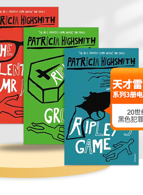 英文原版小说 The Talented Mr Ripley 天才雷普利系列3册 电影原著 雷普利的游戏 Patricia Highsmith 英文版 进口英语原版书籍