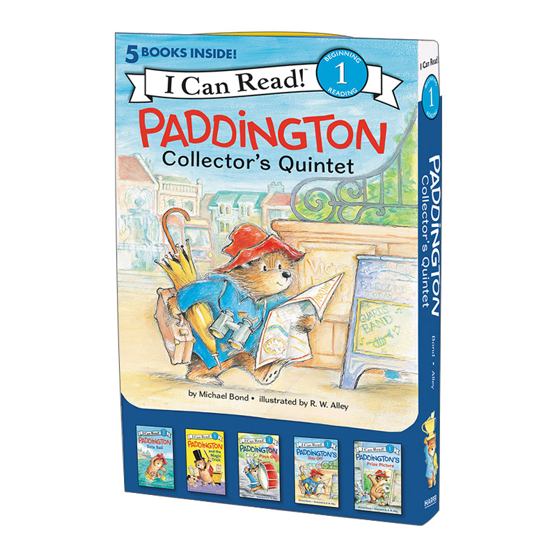 英文原版 Paddington Collector's Quintet 帕丁顿熊5本盒装 I Can Read Level 1 分级阅读 英文版 进口英语原版书籍