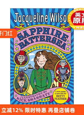 英文原版 Sapphire Battersea 小羽毛海蒂2 杰奎琳·威尔逊经典儿童故事书 英文版 进口英语原版书籍