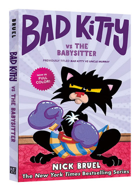 英文原版 精装 Bad Kitty Vs The Babysitter Graphi 坏猫咪大战保姆 英文版 进口英语原版书籍儿童全英语书
