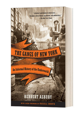 英文原版 The Gangs of New York 纽约黑帮 地下世界野史 Herbert Asbury赫伯特-埃斯波瑞 英文版 进口英语原版书籍