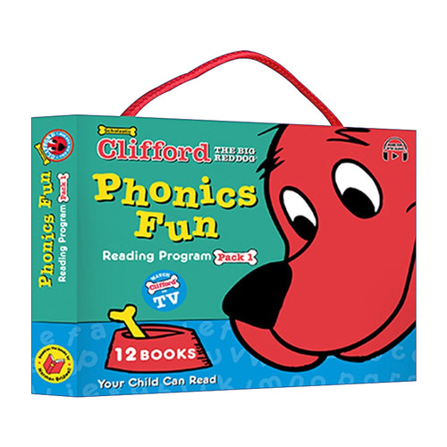 英文原版 Clifford Phonics Fun Pack #01 With Storyplus 大红狗自然拼读套装1 英文版 进口英语原版书籍