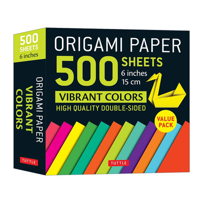 英文原版 Origami Paper 500 sheets Vibrant Colors 6