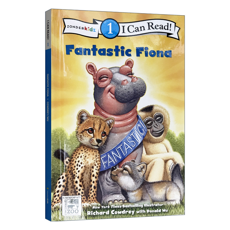 英文原版 Fantastic Fiona I Can Read!/ A Fiona the Hippo Book神奇的菲欧娜 4-8岁儿童初级读物绘本 Richard Cowdrey英文版