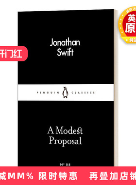 英文原版小说 A Modest Proposal 乔纳森·斯威夫特 一个温和的建议 英文版 进口英语原版书籍