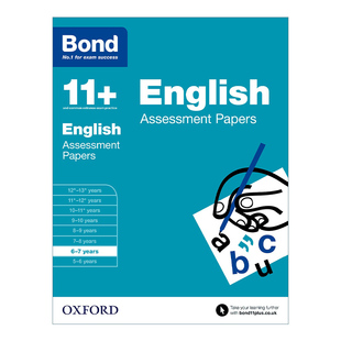 Papers Bond Assessment 英文版 书籍 英文原版 7岁 English 牛津邦德英国小升初测试卷练习册 Years 进口英语原版 英语