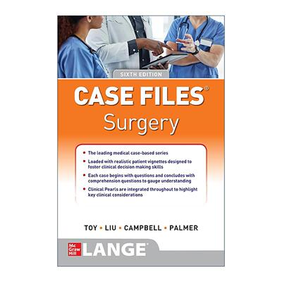 英文原版 Case Files Surgery 外科案例集 第6版 英文版 进口英语原版书籍