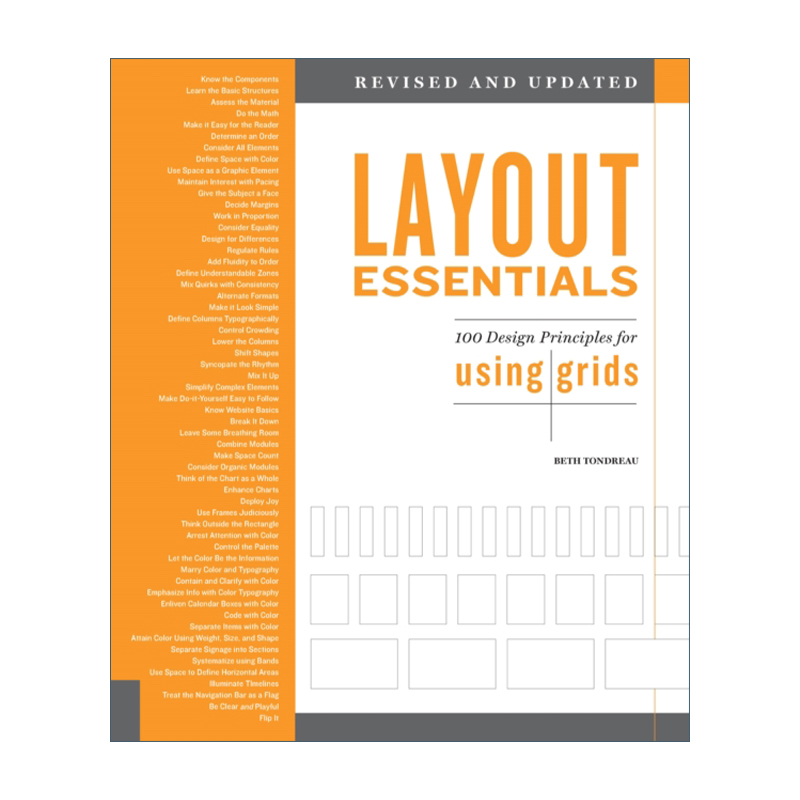 英文原版 Layout Essentials Revised and Updated 100 Design Principles for Using Grids 布局要点 使用网格的100条设计原则