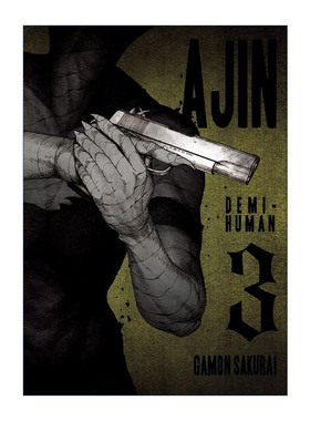 英文原版 Ajin 03 Demi-Human 亚人 卷三 科幻漫画 樱井画门Gamon Sakurai 英文版 进口英语原版书籍