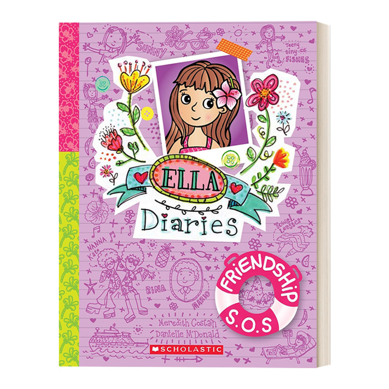 英文原版 Ella Diaries Friendship S.O.S 艾拉日记8 友谊求救 英文版 进口英语原版书籍