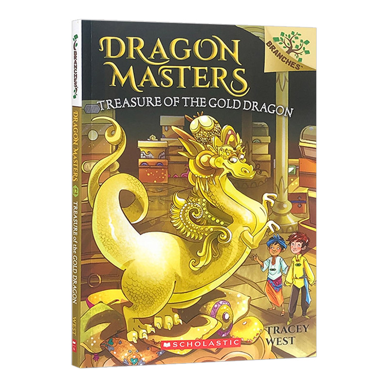 Scholastic学乐大树Branches系列 Dragon Masters#12:Treasure of the Gold Dragon 英文原版章节桥梁书 中小学生课外英语故事阅读
