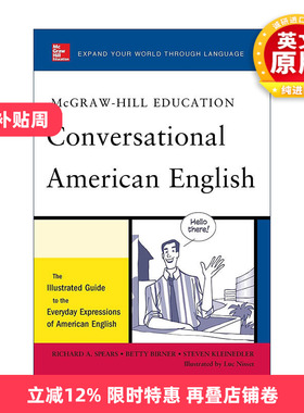 英文原版 McGraw-Hill's Conversational American English 美式英语会话 提高口语 麦格劳希尔 英文版 进口英语原版书籍