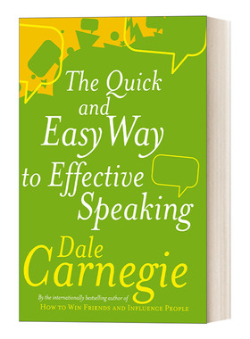 英文原版 Quick And Easy Way To Effective Speaking 沟通的艺术 如何充满自信地进行公共演说 戴尔·卡耐基 英文版 进口英语书籍