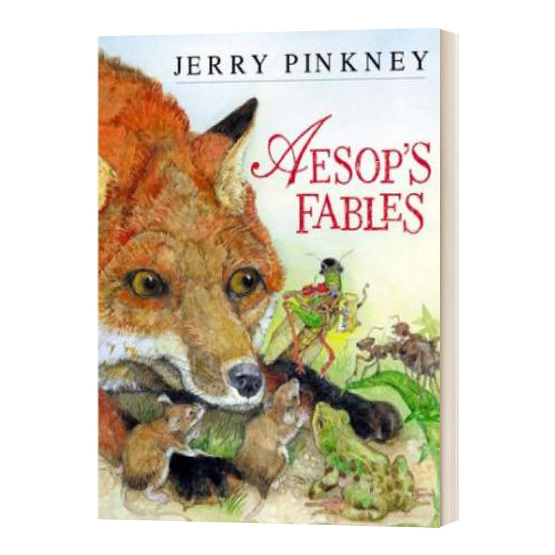 英文原版 Aesop's Fables 伊索寓言 精装 儿童绘本 图画故事书 凯迪克大奖作家 杰里平克尼 英文版 进口英语原版书籍