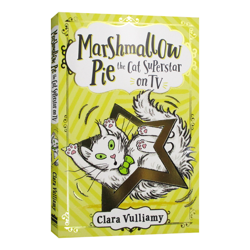 英文原版 Marshmallow Pie the Cat Superstar on Tv 猫巨星棉花糖派2 英文版 进口英语原版书籍儿童全英语书
