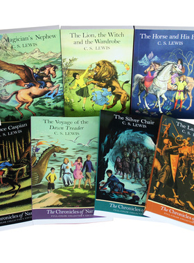 纳尼亚传奇全集7册 英文原版 The Chronicles of Narnia Box Set 全彩英文版 魔法师的外甥 狮子女巫和魔衣柜 进口书
