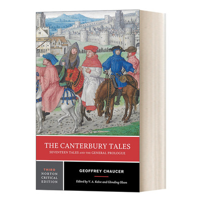 英文原版 The Canterbury Tales Seventeen Tales and the General Prologue 坎特伯雷故事集 诺顿文学解读系列 英文版进口英语书