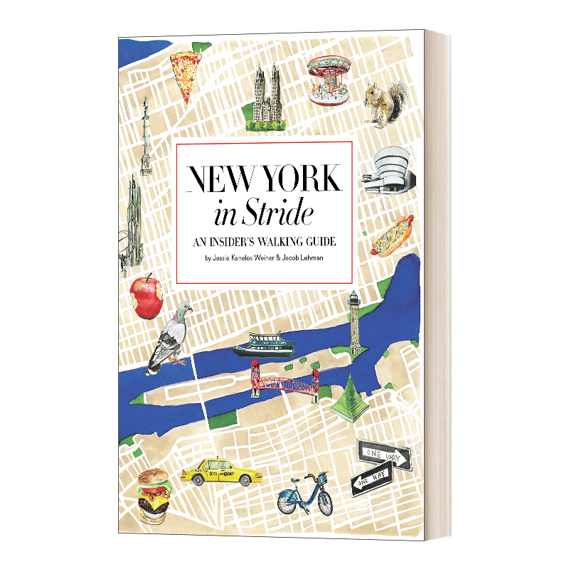 英文原版 New York in Stride 纽约的步行指南 旅行指南导游 英文版 进口英语原版书籍