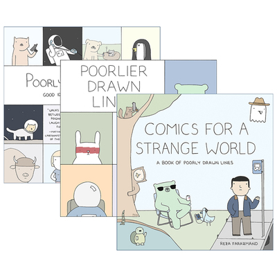 英文原版 Poorly Drawn Lines 喵呜，原来你是这种汪系列3册 人气幽默漫画 Reza Farazmand 英文版 进口英语原版书籍