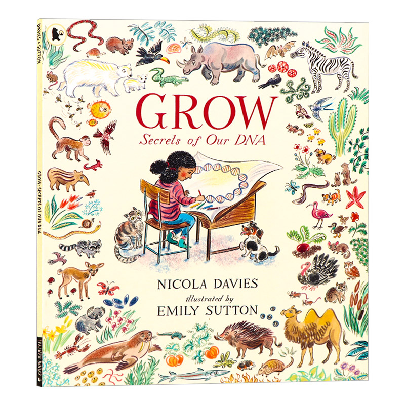 英文原版 成长：我们的基因秘密 Emily Sutton插画绘本 精装 Grow: Secrets of Our DNA儿童全英语书
