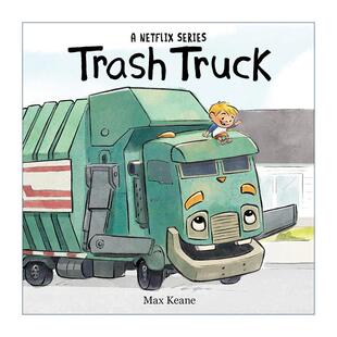 小汉克和垃圾车 纸板书 进口英语原版 Trash 书籍 英文版 Truck 友谊故事 英文原版 同名动画片
