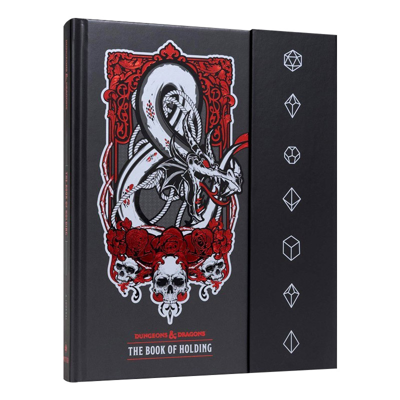 英文原版 The Book of Holding Dungeons & Dragons 龙与地下城 控股之书 网格纸空白日记 笔记 绘图 英文版 进口英语原版书籍