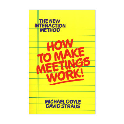 英文原版 How to Make Meetings Work! 高效会议攻略 Michael Doyle 英文版 进口英语原版书籍