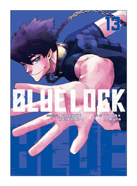 英文原版 Blue Lock 13 蓝色监狱系列13 同名日本动漫 足球体育漫画 Muneyuki Kaneshiro野村优介 英文版 进口英语原版书籍