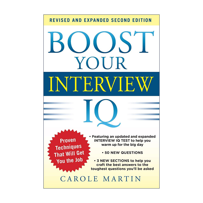 英文原版 Boost Your Interview IQ 提升面试智商 第2版 英文版 进口英语原版书籍