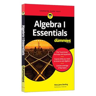 Essentials for 进口英语原版 Algebra 书籍 英文版 代数1精要达人迷 英文原版 Dummies